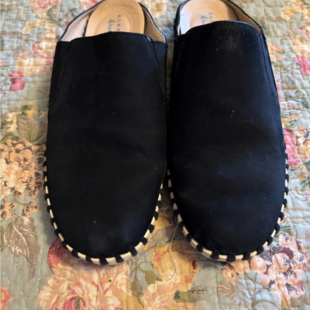 Alex Marie Black and White Loafers